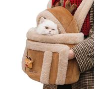 Dog Carrier Bag - Dog Backpack Carriers, Plush Elk Shape Pet Carrier, Soft Puppy Outgoing Backpack - For Travel Hiking Airplane, Camping, Indoor, Winter, Commuting, DogS Travel Bag