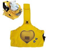Dog Carrier, Puppy Travel Sling Bag with Shoulder Straps and Carrying Handles, Breathable and Lightweight Pet Travel Bag, 14.57x12.99x6.69 inches, Ideal for Long Distance Trips