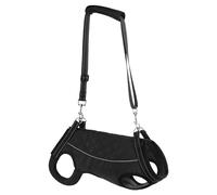 Dog Carrying Harness, Reflective Lifting Harness, Comfortable Rehabilitation Training Assistive Belt for Weak Rear Legs, Disabled Pets, Senior Dog Support, Black, Oxford Cloth