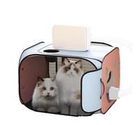 Dog Cat Drying Crate Cage - Foldable Pet Drying Box, Portable Grooming Tent, Breathable Drying Bag | Anti-Hair Flying Enclosure Design, Fast Drying Chamber Small Pets Travel Home Comfortable Space