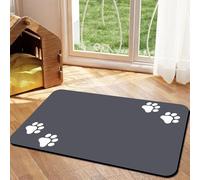 Dog Cat Food Mat, Silicone Napfunterlage Hund, Waterproof Non-Slip Pet Feeding Mat for Floors, Easy Clean Washable Dog Placemat for Food and Water Bowls (D, 50 * 80cm/19.7 * 31.5in)