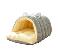 Dog Cave Bed Covered Washable Soft - Warm House Zipper Enclosed Dog