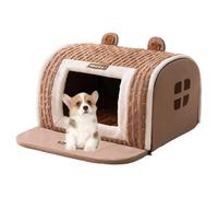 Dog Cave - Chiot de chiot, refuge pour animaux de compagnie pliable | pour villa de la maison de chat, maison d'extérieur pour animaux domestiques, pour chien de chat Confort pour animaux dom