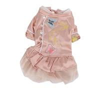 Dog Cheongsam Traditional Chinese Dress | Soft Snap Button Design for Convenient Use | Summer Pet Clothing for Dogs/Cats/Small Animals | Breathable Polyester Hanfu Style Outfit (L)