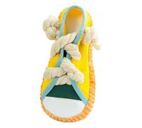 Dog Chew Toy Rope - Shoe Shape Squeaky Teether, Rope Dog Chew Toy with Sound, Gum Massaging Teething Design | Interactive Chewing Toys for Puppy, Small Medium Large Breed, Indoor Outdoor Training