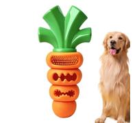 Dog Chew Toy Rubber - Carrot Shape Pet Interactive Teething Puzzle