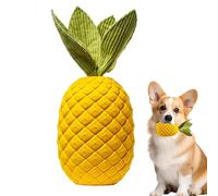 Dog Chew Toys Pineapple, Natural Rubber Cute Fruits Squeaky Dog Toys, Teeth Cleaning And Training Toy, Dog Chew Toy For All Dog Breeds, Puppy Training Chew Toys, Squeaky Dog Toys For Small Medium Pets