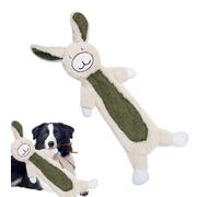 Dog Chew Toys, Squeaky Soft Fun Bunny Chewer with Crinkle Paper, Dog Enrichment Toys for Indoor, Outdoor, Home, Yard, Park, Garden, Beach, Pool, Travel, Durable, Interactive, Fun for Puppies and Dogs