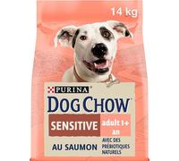 DOG CHOW Chien Sensitive Croquettes avec du Saumon pour Chien Adulte 14 kg