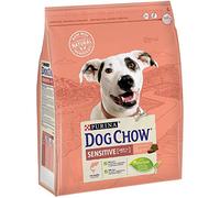 Dog Chow Purina Nourriture pour Chien Adulte avec Digestion Sensible au Saumon 4 sachets de 2,5 kg