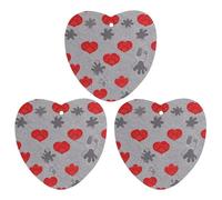 Dog Claw Love Lot de 3 désodorisants à suspendre pour voiture, maison, bureau Blanc