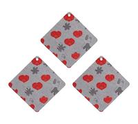 Dog Claw Love Lot de 3 désodorisants à suspendre pour voiture, maison, bureau Noir