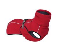 Dog Clothes Autumn Winter Medium Large Greyhound Whippet Dog Plus Velvet Warm Thick Two-Legged Vest(Reda,XL)