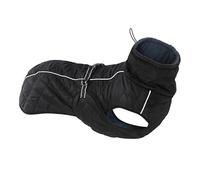 Dog Clothes Autumn Winter Medium Large Greyhound Whippet Dog Plus Velvet Warm Thick Two-Legged Vest(Noir,4XL)