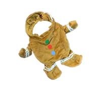 Dog Clothes, Dog Costume, Pet Gingerbread Outfit, Festive Dog Costume, Dog Christmas Clothing, Gingerbread Dog Costume for Christmas Parties Festive Dog Clothes for Holiday Cosplay, 12.99x9.06in