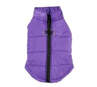 Dog Clothes Soft Pullover Pajamas for Small Medium Large Dogs Warm Thicken Jacket Pet Jumpsuit Winter Coat(Purple,L)