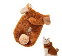 Dog Clothes with Hat, Sleeveless Pet Coat, Warm Cat Coats, Fashionable Pet Coat, Dog Coat, Daily Wear Pet Clothes, Outdoor Dog Coat, Walking Pet Jacket, Skin-Friendly Dog Coat for Daily Wear