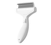 Dog Coat Comb Knots, 17x8.8x4.7cm ABS Stainless Steel Massage Curved Tool, Cat Grooming Brush, Desheddings Action, Animal Hygiene, Salon Styling