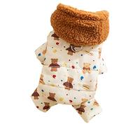 Dog Cold Weather Coats | Soft Puppy Winter Coat Warm Dog Jacket with Hooded Design | Cute Winter Jacket with Traction Buckle, Small Clothes for Daily Walks, Indoor Wear