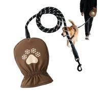Dog Cold Weather Lead with Glove - Thermal Insulation Waterproof Leash for Snow | Warmer Puppy Accessory for Winter Outdoor Activities