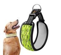 Dog Collar Reflective, Heavy Duty Padded Pet Collar, Adjustable with Reflection Strip, 0.59x9in Comfortable and Portable Design for Puppy Walking, Running, Indoor, Outdoor Use