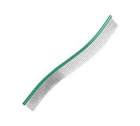 Dog Comb - Pet Grooming Comb, 1x Dog Combs For Grooming, Comfortable Hair Removal Curved Combs | Metal Teeth desheddding Dematting Tools For Dogs & Cats, Home, Removes Knots, Mats And Tangles