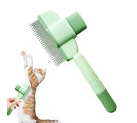 Dog Comb, Pet Hair Removal Comb with Release Button, Undercoat Brush, Grooming Tool for Long Short Haired Dogs, Cats, Reduces Shedding and Tangles, 7.87x3.15 Inches