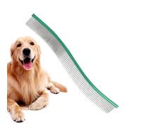Dog Comb, Pet Hair Removal Curved Brushes, 22x3.8x3.2cm Adorable Metal Teeth Brush for Dogs and Cats, Pet Comb for Home Grooming, Removes Knots Mats and Tangles