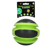 Dog Comets Earth - Ø14 cm - Jouet pour Chien - Balle Chien - Rebondissante - TPR-Rubber - Vert/Noir