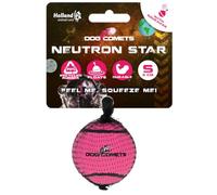 Dog Comets Neutron Star Balle pour chien, avec couineur, Ø 5 cm, jouet pour chien, balle de tennis, rebondissante, 1 pièce, rose