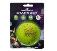 Dog Comets Stardust Balle de tennis pour chien, diamètre 7,5 cm, 100 % caoutchouc, 1 pièce, verte