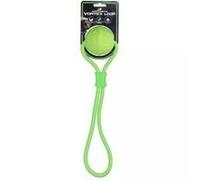Dog Comets Vortex Balle pour chien - Diamètre : 7 cm - Jouet réfléchissant et flottant - Avec cordon - Jouet à rapporter - Vert