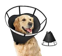 Dog Cone Collar, Comfortable Adjustable Neck Cone, Wound Care Visible Wrap, Anti-Lick Shield, Breathable Pet Collar, Anti-Bite, Ideal for Medium and Small Breeds