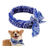 Dog Cooling Bandana - Neckerchief respirant en coton | 100 × 5 cm, poids léger 25 g | Evaporative Cooling for Dogs in Heat, Outdoor Adventures & Walks