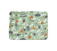 Dog Cooling Mat, Comfortable Sleeping Pad, 19.69x23.62 Inches Breathable Soft Ice Silk Cooling with Sponge Filling, Cool Cushion Cat Bed for All Seasons, Home, Indoor, Camping and Outdoor Use