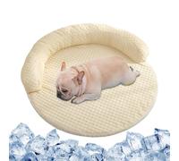 Dog Cooling Mat, Ice Silk Pet Cold Pad, Washable Non-Slip Summer Cooling Cushion, Ideal for Backyard, Garden, Travel, Car, Hotel, Picnic, Veterinary Recovery, Home Use, Dogs Cats,19.69x19.69 inches,