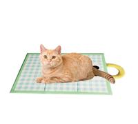 Dog Cooling Mat, Pet Cooling Pad, Portable Easy-Wash Blanket, 23,6 x 17,7 pouces, Confortable Breathable Surfaces, Intérieur Outdoor Home Use for Dogs Cats Kittens, 60 x 45 x 2 cm Green