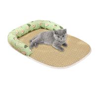 Dog Cooling Mat, Pet Indoor Ice Blanket | Rattan Art Weaving Sleeping Pad for Small to Medium-Sized Dogs and Cats Broad Applications