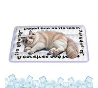 Dog Cooling Mat - Washable Non-Slip Breathable Bed , Self Cooling Pressure Pad , Pet Heat Relief Blanket , Ice Silk Chilling Rug , Moisture Wicking Sleep Station | Absorbent Kennel Mattress For Puppy