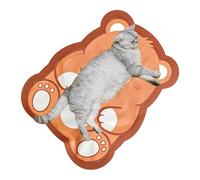 Dog Cooling Pad - Water Filling Sleeping Pad, 14 Inches Pet Rug for Resting, Scratch Proof Design, Pet Mat Piece with Bear Shape Thermal Gel, Self Cooling Tool for Chilling Soothing and Lounging