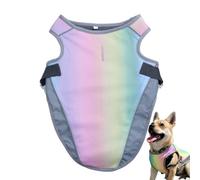 Dog Cooling Shirt - Summer Dog Cooling Iridescent Cloth | Breathable Instant Cool Dogs Vest | Lightweight Polyester Heat Reflecting Wear for Walking Hunting Sport Outdoor Hiking S M L