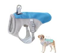 Dog Cooling Vest, Evaporative Cooling Jacket for Dogs (Dark Blue, XL)