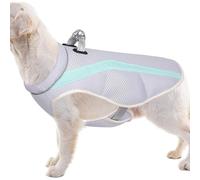 Dog Cooling Vest Jacket - Cover with Harness | Breathable Cool Coat for Dogs Lightweight Summer Pet Apparel Adjustable Straps, Reflective Trim, UV Protection Outdoor Heat Relief