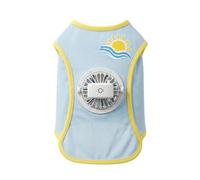 Dog Cooling Vest - PP Material M L Size 40x20x2cm 45x25x2cm Pet Fan Shirt with USB Cable - Three Speed Adjustable Summer Cooling Clothes - Quiet Battery Powered Outfit for Small Medium Large Dogs