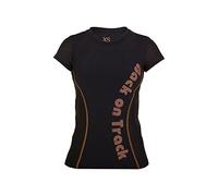 Dog Copenhagen Delta Back on Track Iontex T-Shirt de Course P4G W'Delta Tee, Cuivre, m pour Femmes