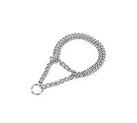 Dog Copenhagen Nobby Chaîne Ras du Cou Deux rangées Chromé