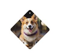 Dog Corgi Lot de 4 désodorisants de voiture durables pour homme et femme - Tablettes d'aromathérapie à suspendre - Parfum lavande