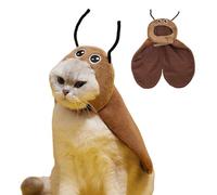 Dog Costume, Dog Cat Accessory, Funny Cockroach Cloak Outfit, Adjustable Headwear, Lightweight Cosplay Accessories for Birthday Parties Christmas Holiday Dress-Up Events Small Medium Pet Photography