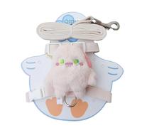 Dog Cute Backpack Harness, Security Strap Dog Harness, Plush Doll Vest, Pet Adjustable, Stylish Comfortable for Pets Travel, Hiking, Walking 26x34cm