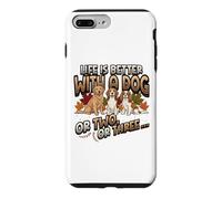 Dog Dad Life is Better with A Dog Lover Dog Lover Dog Owner Coque pour iPhone 7 Plus/8 Plus